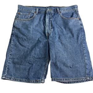 Levi’s 505 Regular Fit Denim Jean Shorts Men’s 38 Blue 100% Cotton Dad Jorts